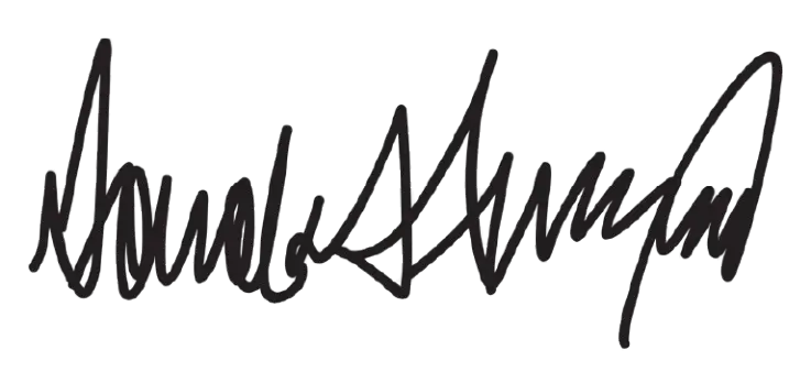 Donald Trump Signature
