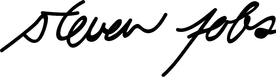 Steve Jobs Signature